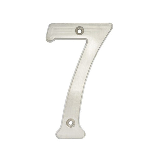 Número 7 Slim 4" Níquel Satinado Lock L6807CS