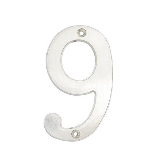 Número 9 Slim 4" Níquel Satinado Lock L6809CS