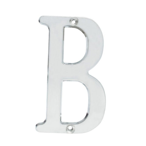 Letra B Slim 4" Níquel Satinado Lock L701BCS
