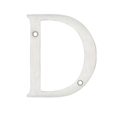 Letra D Slim 4" Níquel Satinado Lock L701DCS
