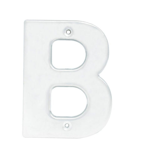 Letra B Bold 4" Cromo Satinado Lock L70BC