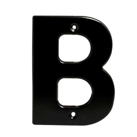 Letra Fachada B Bold 4 Negro Lock L70BN