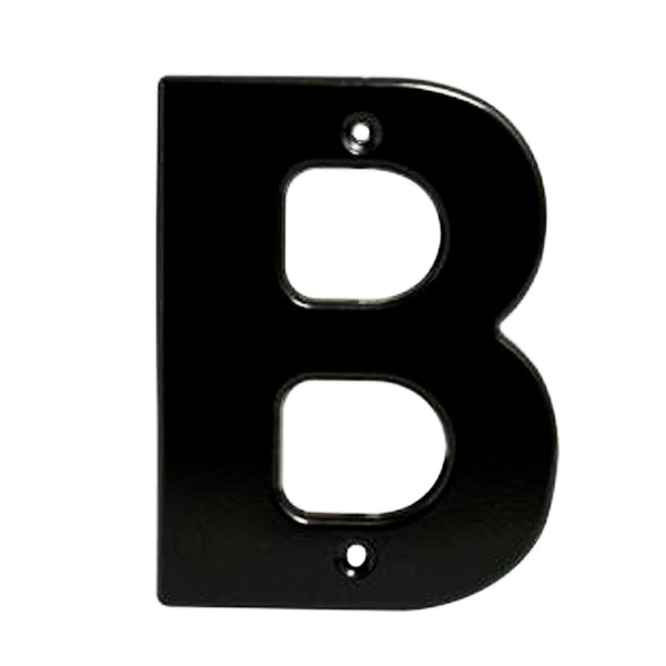 Letra Fachada B Bold 4 Negro Lock L70BN - 1