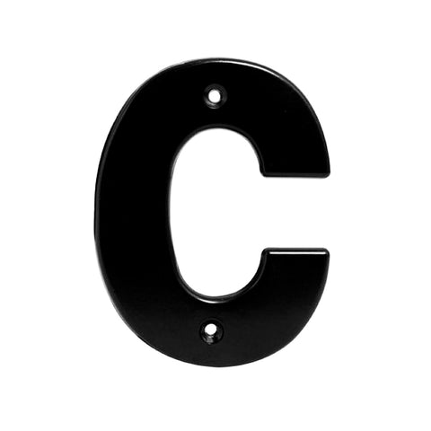 Letra Fachada C Bold 4 Negro Lock L70CN