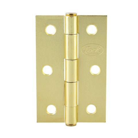 Bisagra Alargada de Acero Latón Brillante 1" x 1.06" Lock LBA10LB