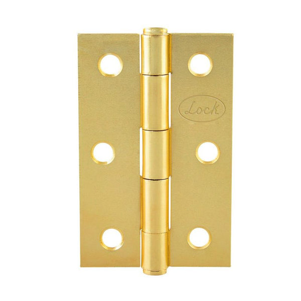 Bisagra Alargada de Acero Latón Brillante 1.5" x 1.46" Lock LBA15LB - 1