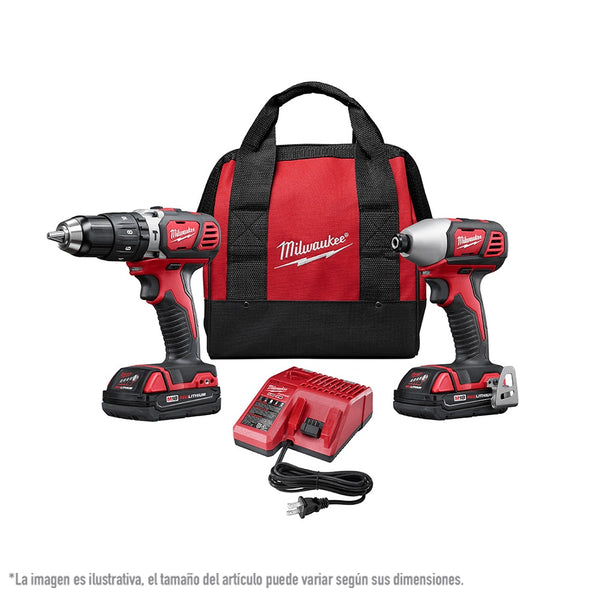 Atornillador 1/2" + Atornillador de Impacto Kit M18 Milwaukee QMW269722CT - 1