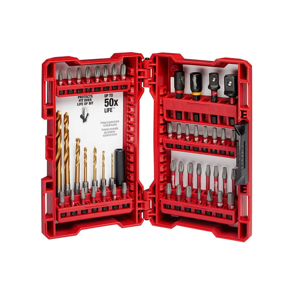 Juego de Brocas y Accesorios 50 Piezas Milwaukee QMW48324013 - 1