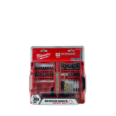 Juego de Puntas para Destornillador y Taladro de Impacto Shockwave 52 Piezas Milwaukee HMW48324025