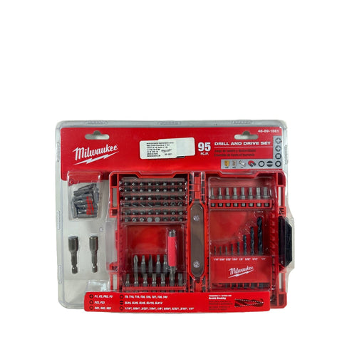 Juego de Brocas y Puntas para Taladro y Destornillador 95 Piezas Milwaukee HMW48891561