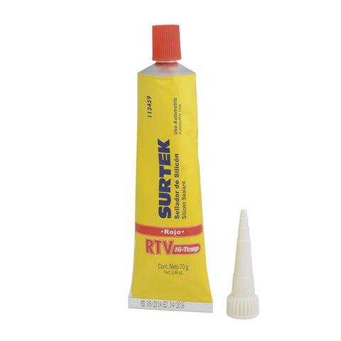 Silicón para Alta Temperatura en Tubo Rojo 70gr Surtek 113459