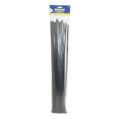 Cinchos Plásticos 203 x 3.6 mm Tensión 18 kg de 50 Piezas Color Negro Surtek 114209