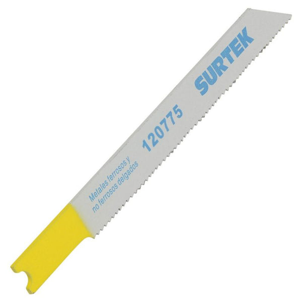 Segueta para Sierra Caladora 24 dpp Extra Fino Zanco U 5 Piezas Surtek 120775 - 1