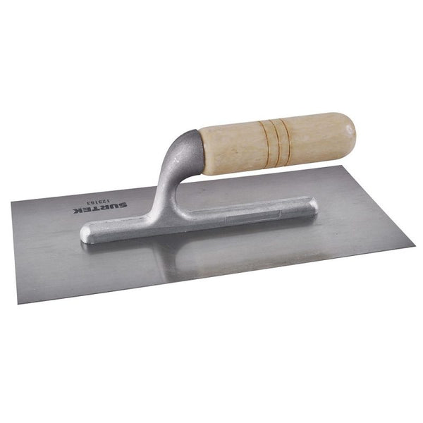 Llana Lisa de Acero al Alto Carbón con Mango de Madera 11" x 5" Surtek 123183 - 1