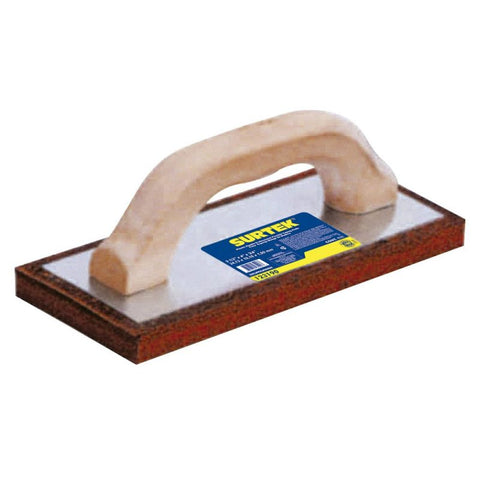 Flota de Esponja Acabado Áspero con Mango de Madera 9-1/2" x 4" x 3/4" Surtek 123190