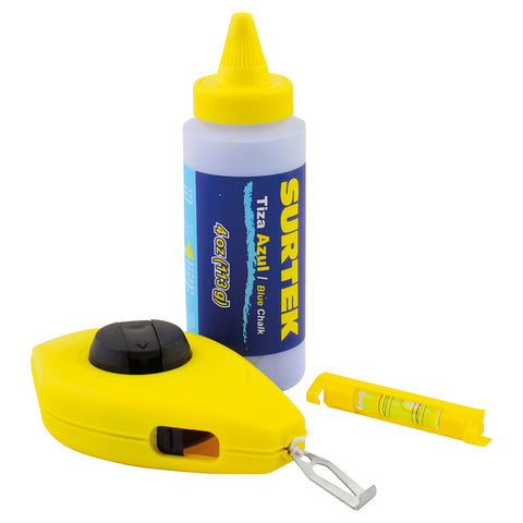 Juego de Tiralíneas Plástico  con Tiza 4oz Surtek 130562