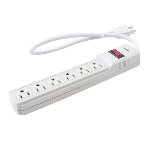 Supresor de Picos 6 Entradas Cable 270 J de 45 cm Surtek 136220