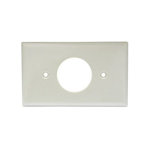 Placa Sencilla Plástica Línea Estándar Color Marfil Surtek 136601