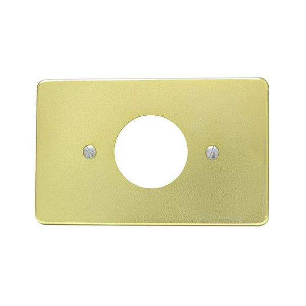 Placa Sencilla de Aluminio Línea Estándar Color Oro Surtek 136608 - 1