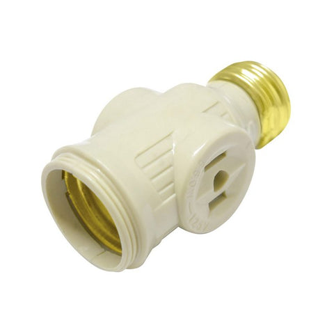 Portalámpara con Ladrón Color Marfil Surtek 136653