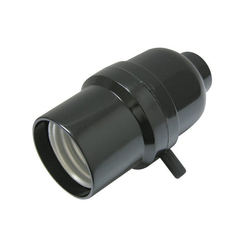 Portalámpara con Apagador de Paso Color Negro Surtek 136655