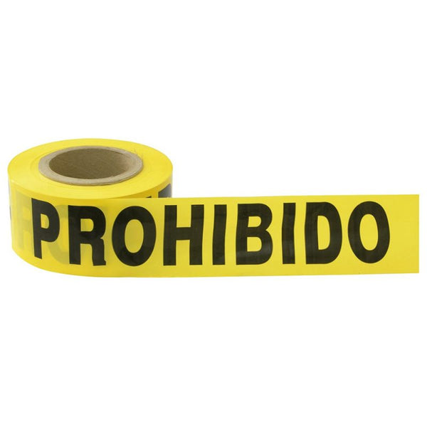Cinta para Barricada "PROHIBIDO EL PASO" Ancho 3" de 304 m Surtek 137302 - 1