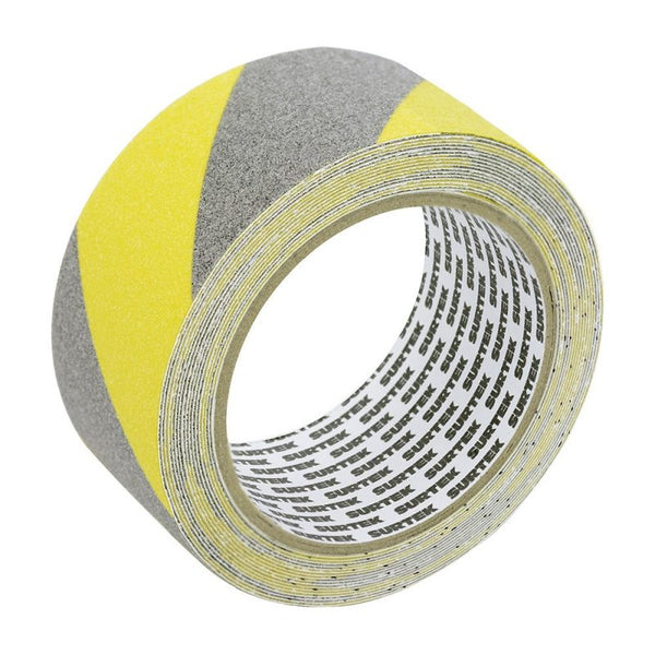 Cinta Antiderrapante Ancho 48mm de 5m Color Amarillo/Gris Surtek 137369 - 1