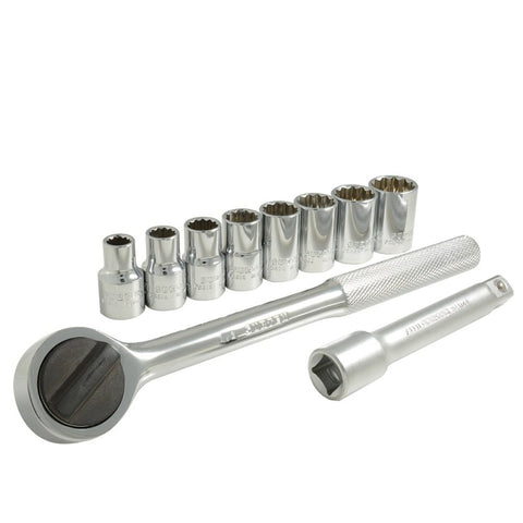 Juego de 10 Dados y Accesorios En Pulgadas 1/2" Surtek A01S