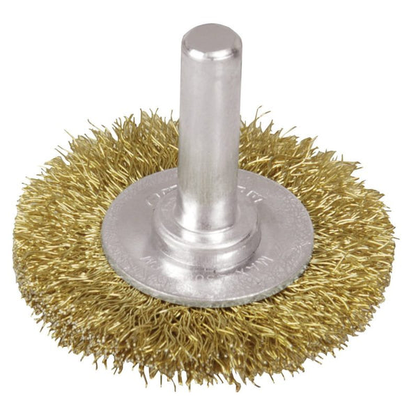 Carda Ondulada Alambre Delgado 3" x 0.30 con Zanco 1/4" Surtek C563 - 1