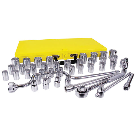 Juego de Dados y Accesorios 1/2" 43 Piezas Surtek F10SM