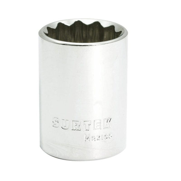 Dado en Pulgadas Cuadro de 1/2" 12 Puntas 1-1/16" Surtek F5834 - 1