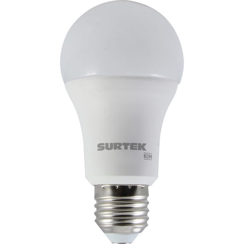 Foco LED 11W Luz Cálida Bulbo A19 Base E27 Surtek FLC11