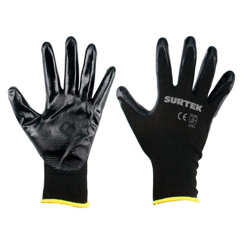 Guantes de Nailon con Recubrimiento de Nitrilo Talla Grande Surtek GNNG