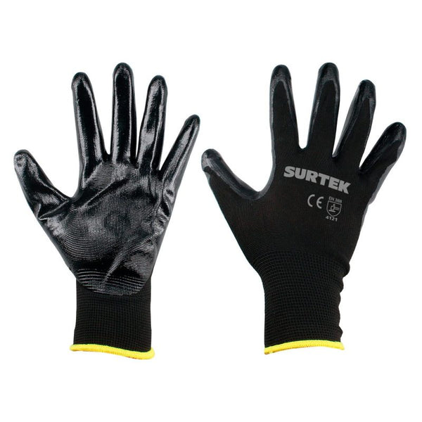 Guantes de Nailon con Recubrimiento de Nitrilo Talla Grande Surtek GNNG - 1