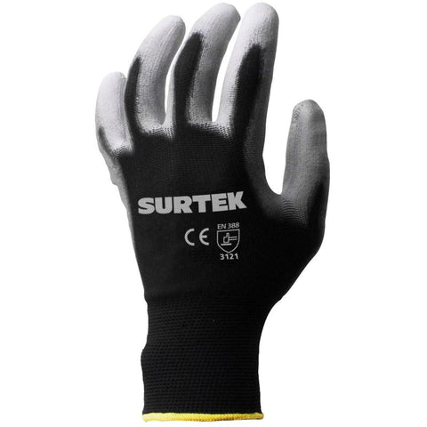 Guantes de Nailon con Recubrimiento de Poliuretano Talla Grande Surtek GNPG