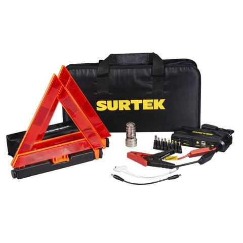 Juego de Arrancador Portátil con Accesorios 4 Piezas Surtek JA4