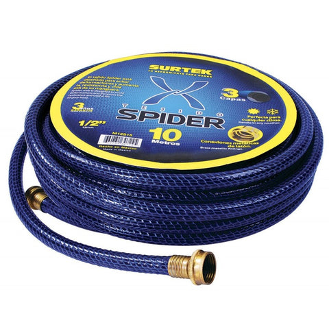 Manguera Spider 1/2" Armada Conector Metálico 15m Surtek M12S15