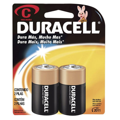 Pilas Alcalina Duracell "C" 2 Piezas Surtek MN1400