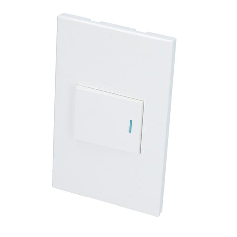 Placa con 1 Apagador Blanco 1/2" Surtek P620B