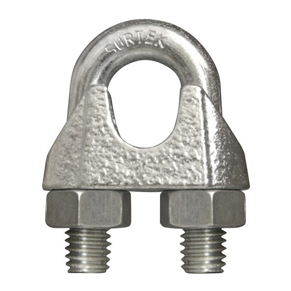 Perro de Hierro Maleable para Cable de Acero Tipo Alemán 1/8" Surtek PER1A - 1