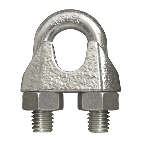Perro de Hierro Maleable para Cable de Acero Tipo Alemán 3/8" Surtek PER5A