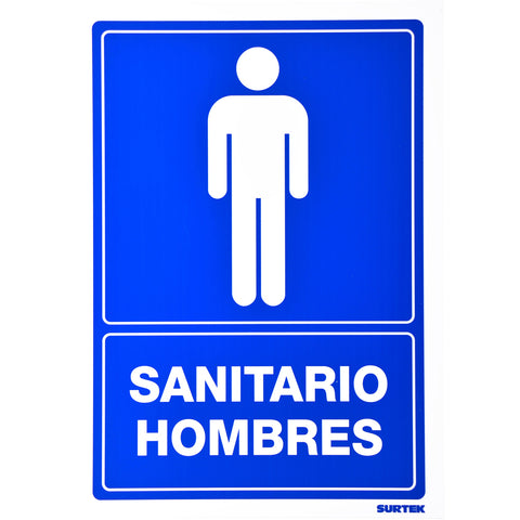Señal de Sanitario Hombres Surtek SES13