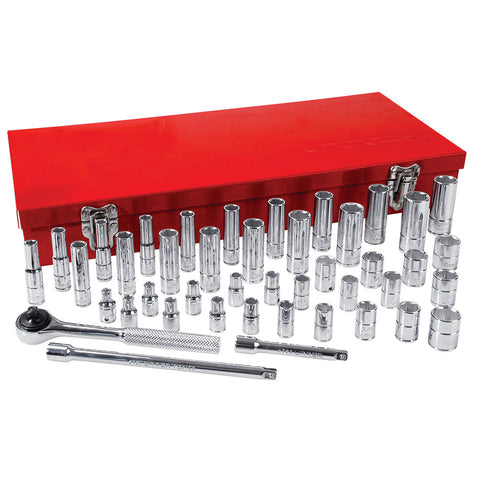Juego de 44 Dados y Accesorios Combinados 1/4″ Urrea 4700A