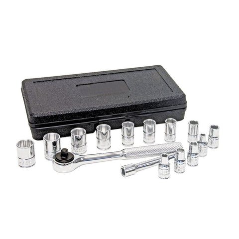 Juego de 15 Dados y Accesorios 1/4" Urrea 4700PM
