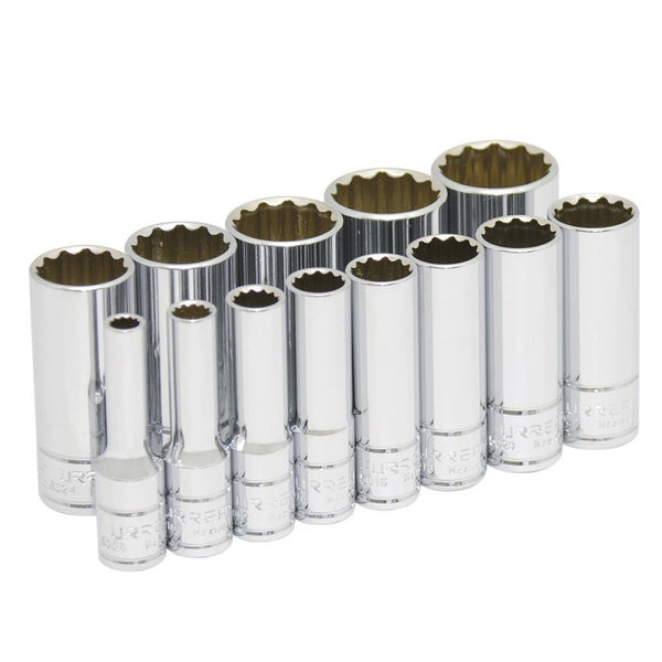 Juego de 13 Dados Largos en Pulgadas 3/8" Urrea 52112 - 1