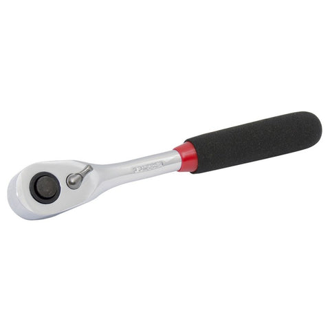 Matraca 3/8" Reversible Rubber Grip Urrea 5249H <br> Con mango rubber grip para mayor comodidad al sujetar la herramienta.