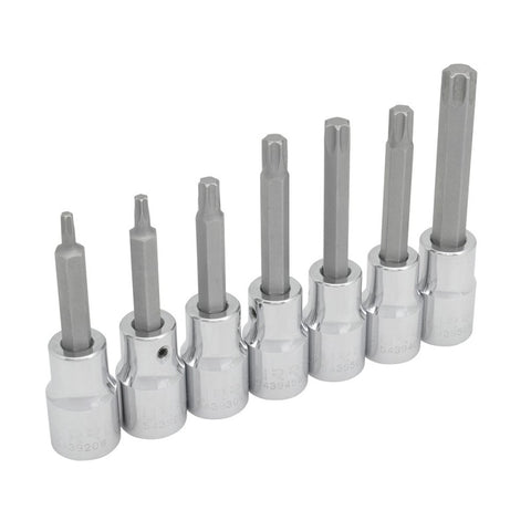 Juego de 7 Dados Punta Torx 1/2" Urrea 5439C