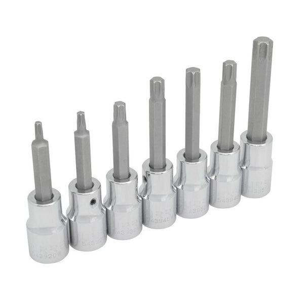 Juego de 7 Dados Punta Torx 1/2" Urrea 5439C - 1