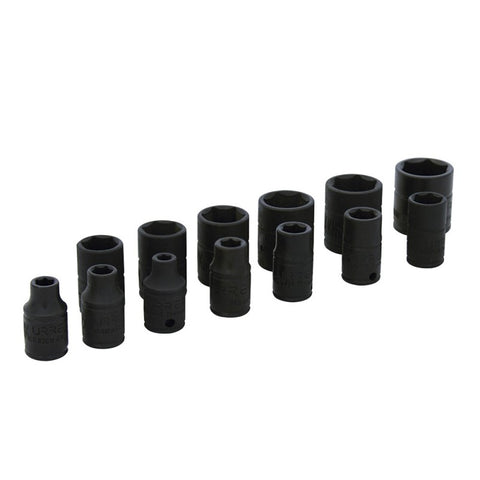 Juego de 13 Dados de Impacto Métricos 1/4" Urrea 69206
