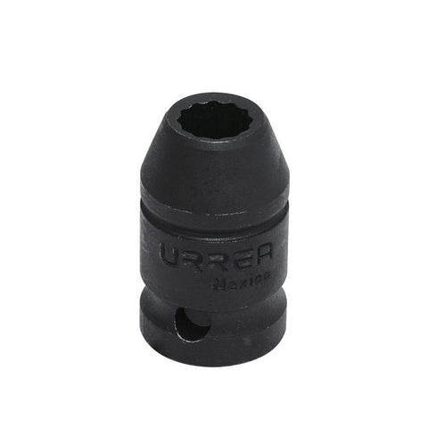 Dado de Impacto Cuadro de 1/2" 12 Puntas en Pulgadas 1/2" Urrea 7416